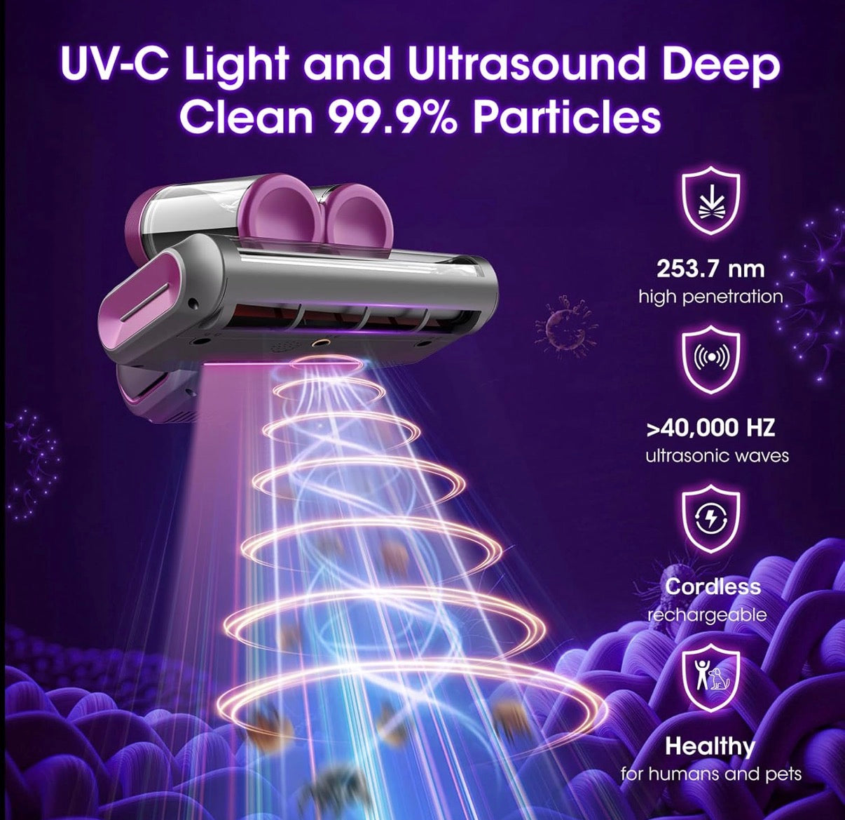 Bed Mattress Cordless Vacuum Cleaner