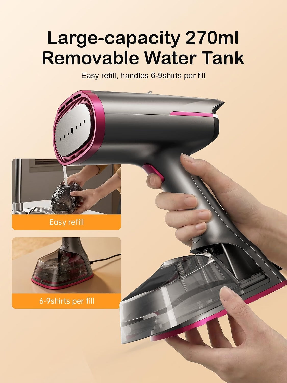 Premium 2-in-1 Vacuum Steamer